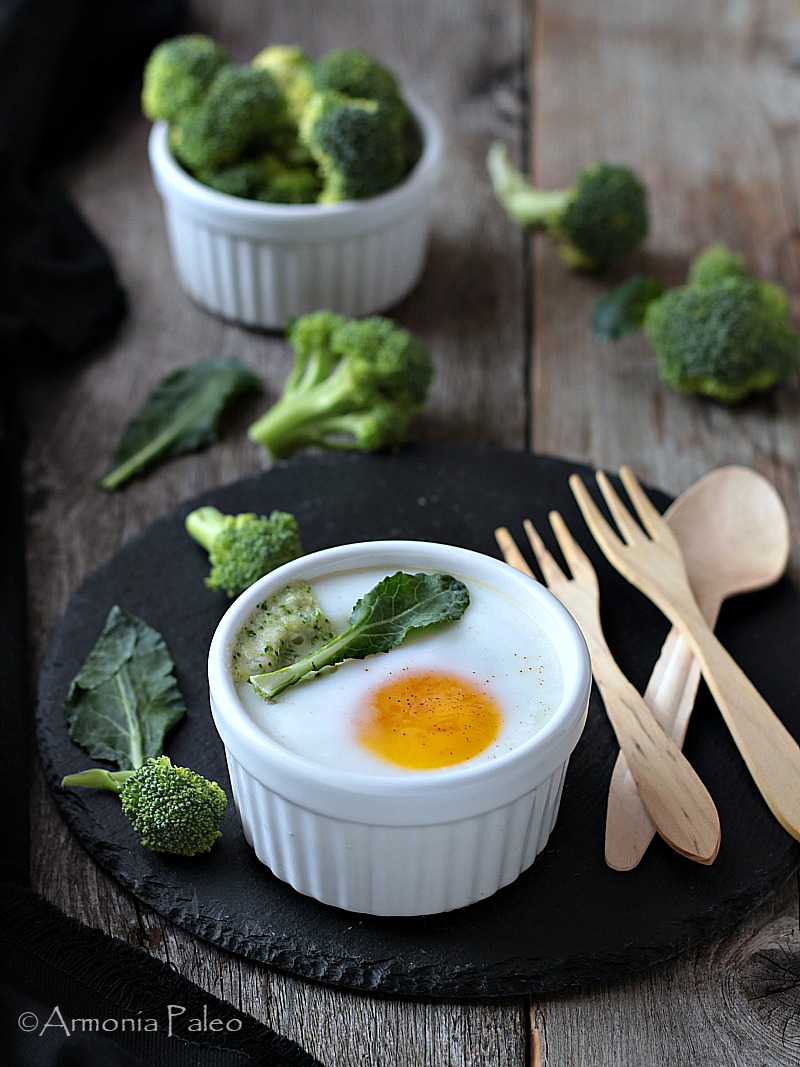Uova di Anatra in Cocotte con Broccoli