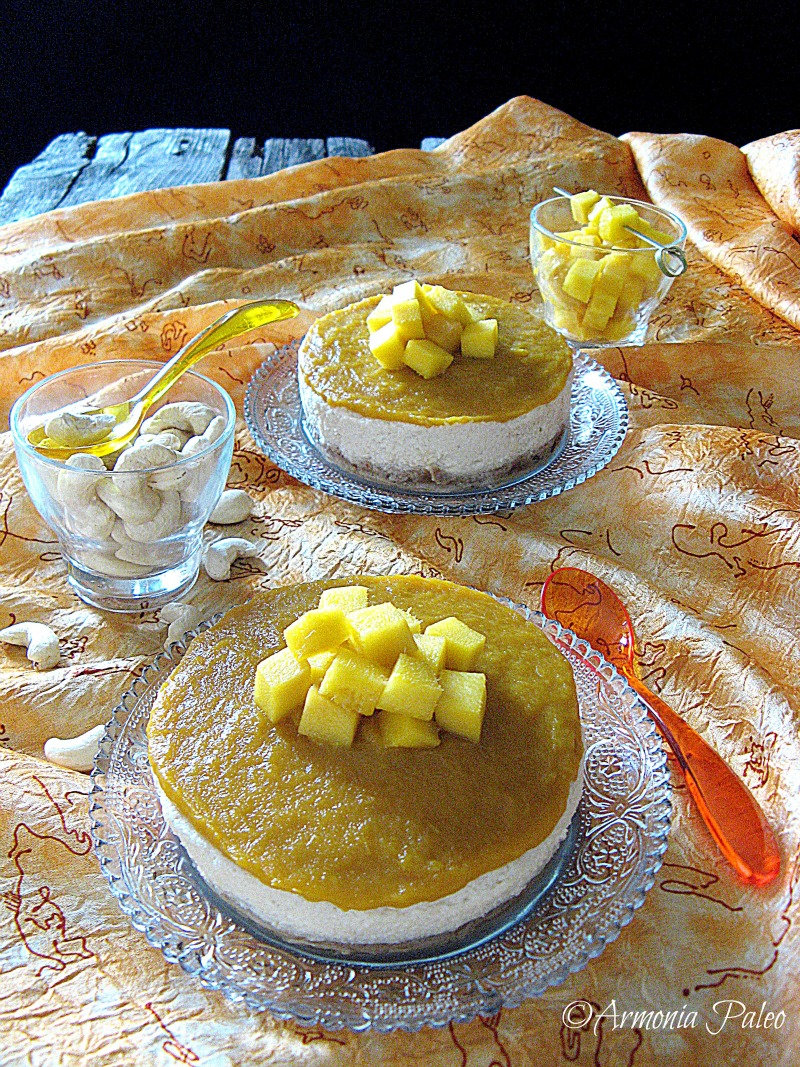 Mini Cheesecake di Anacardi al Mango