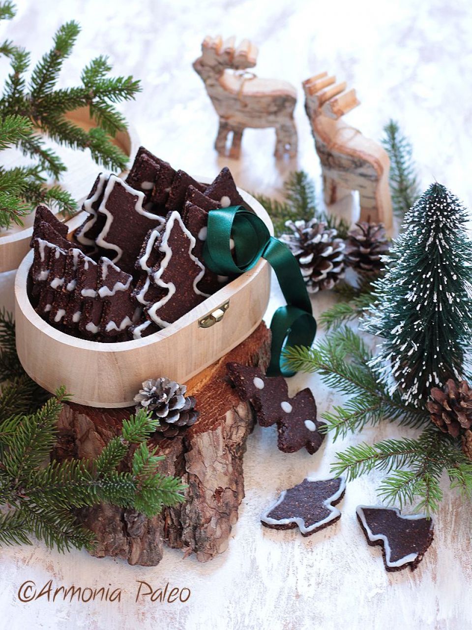 Biscotti al Cioccolato Albero di Natale
