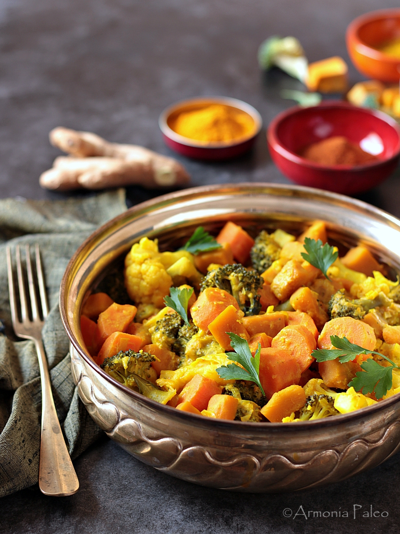 Curry di Verdure con Zucca e Cavolfiore
