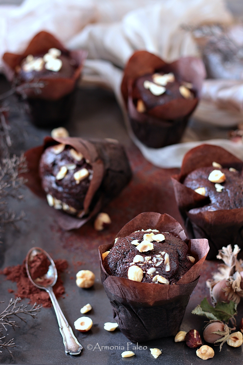 Muffins al Cioccolato e Nocciole