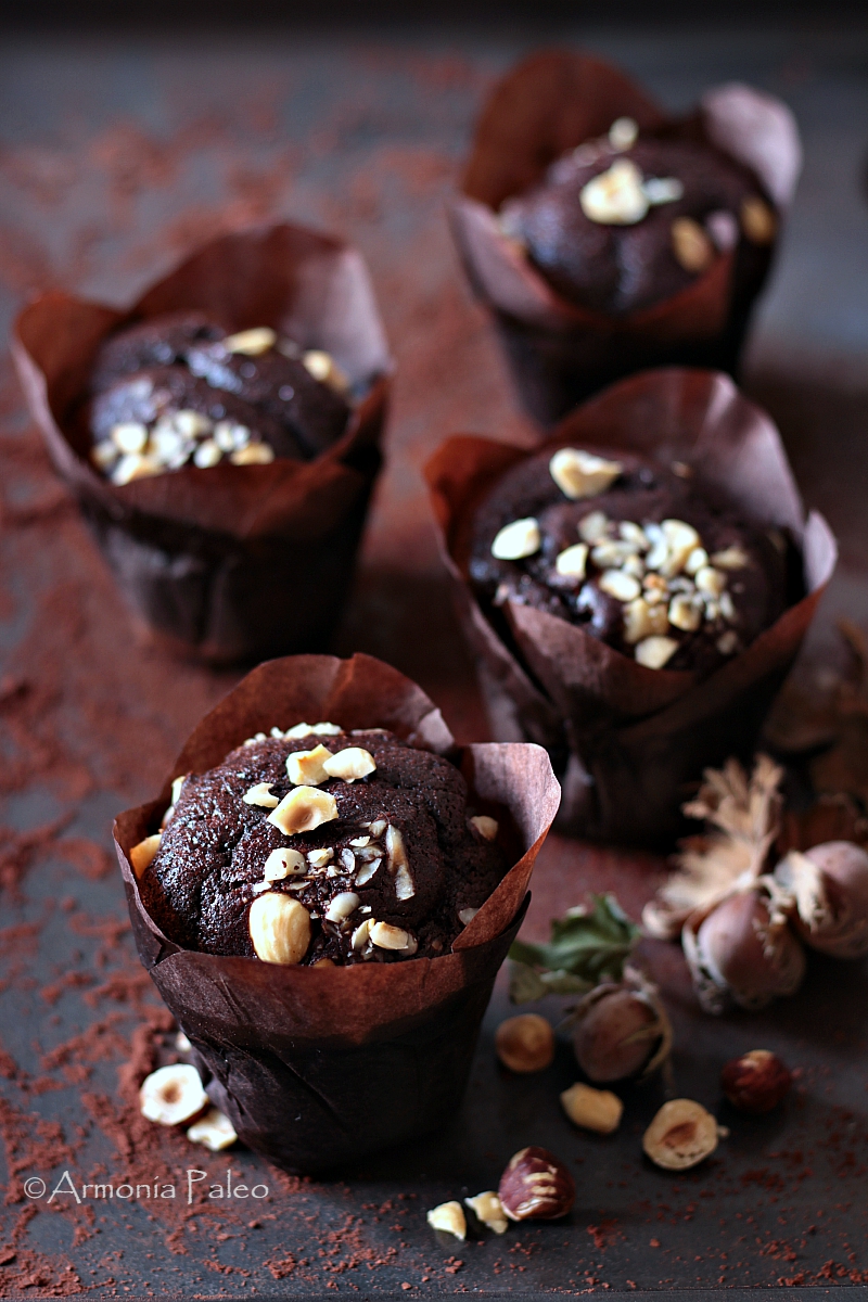 Muffins al Cioccolato e Nocciole