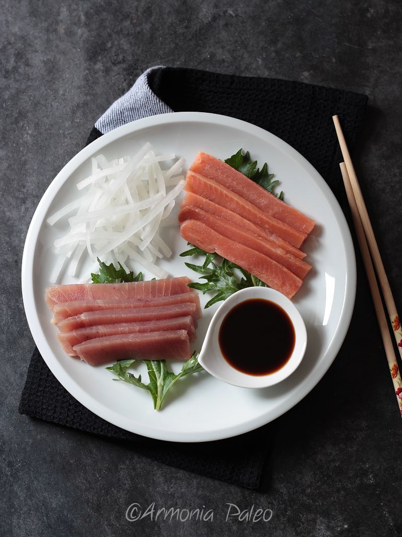 Sashimi di Tonno e Salmone