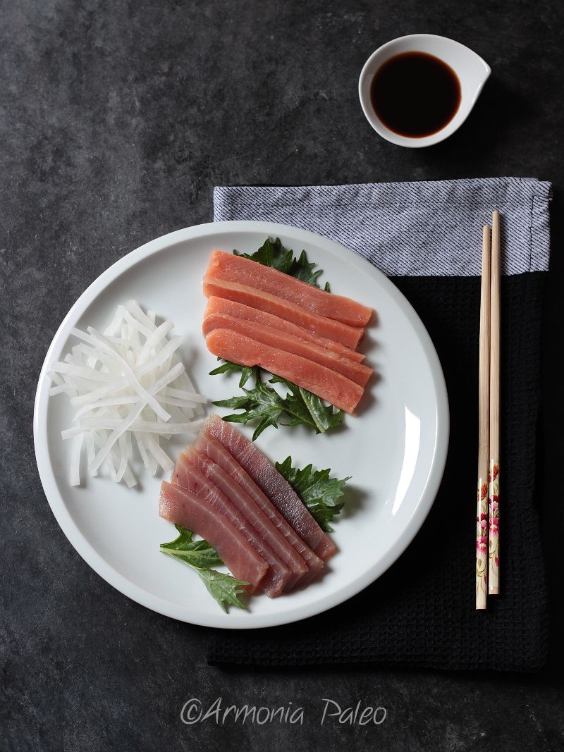 Sashimi di Tonno e Salmone