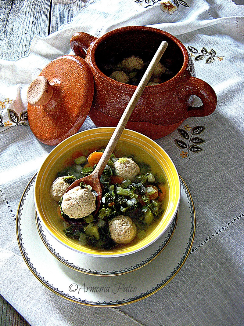 Dārzeņu Zupa ar Vistas Frikadelēm - Zuppa di Verdure con Polpette di Pollo