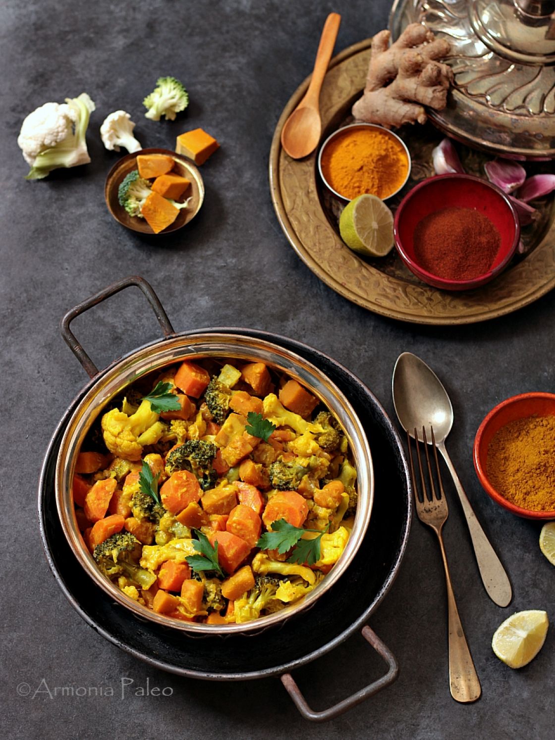 Curry di Verdure con Zucca e Cavolfiore